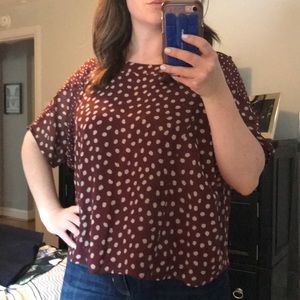 Burgundy Madewell top
